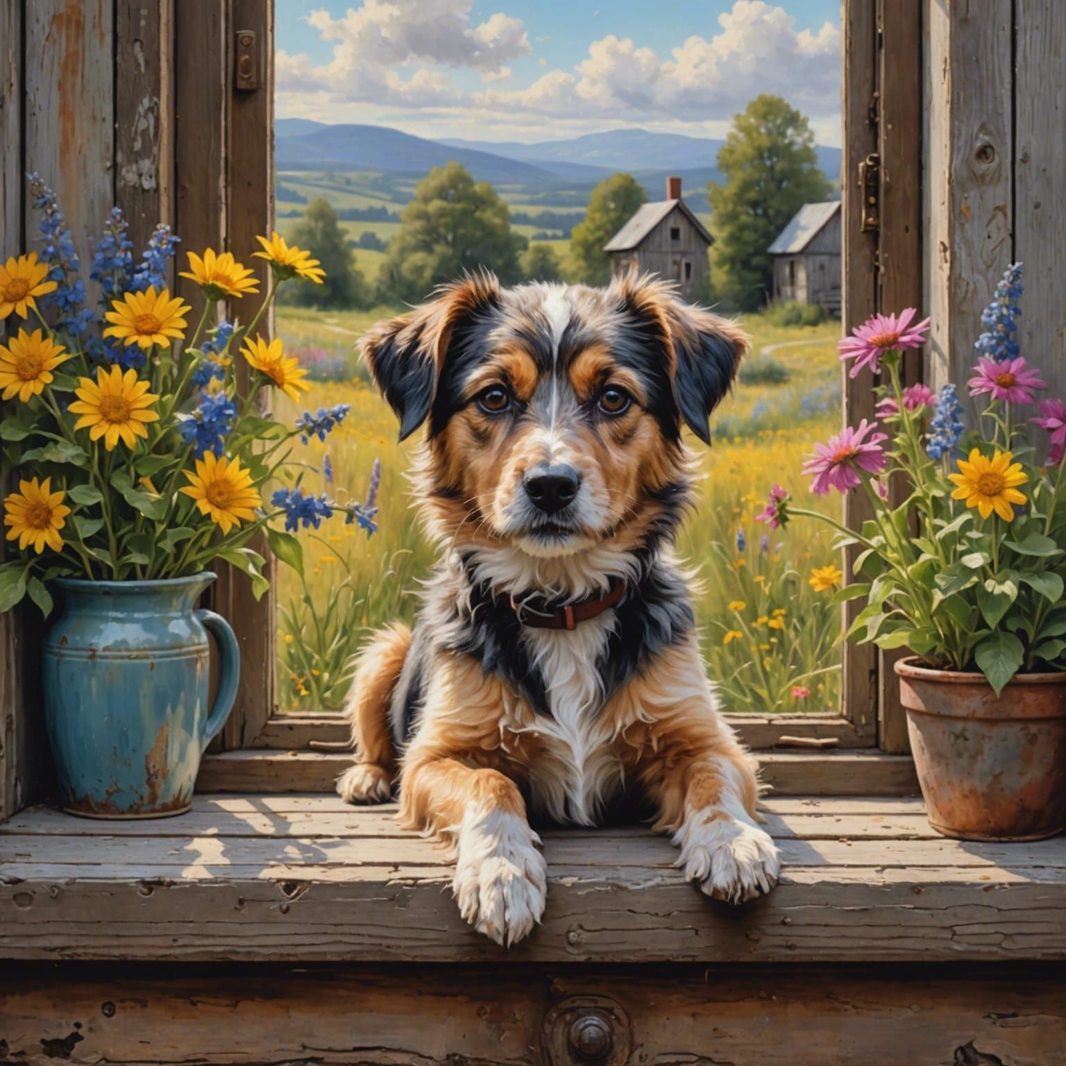 Happy Dog on a beautiful day  by @Lady of the Thorns