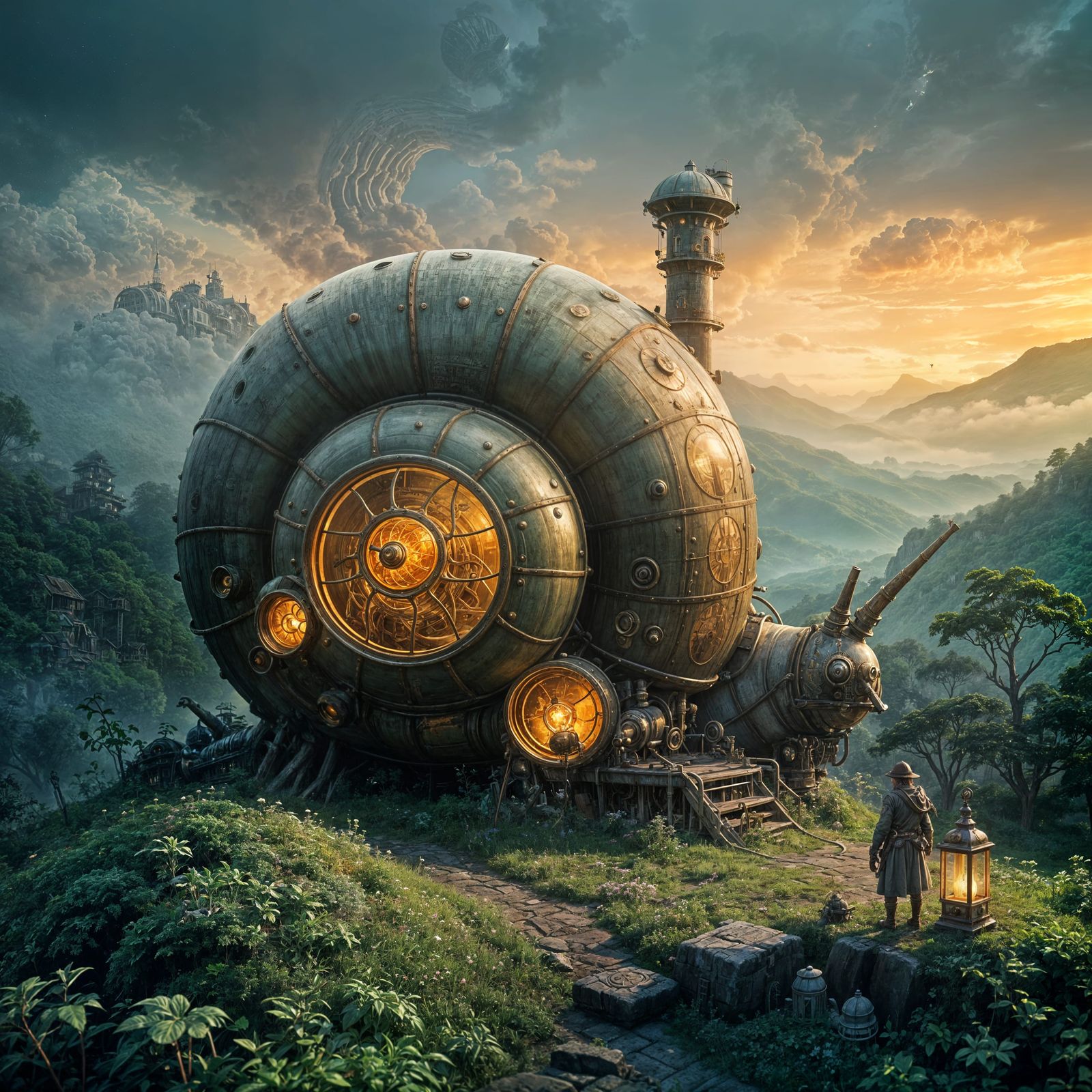 Snail house  by @Drone fly