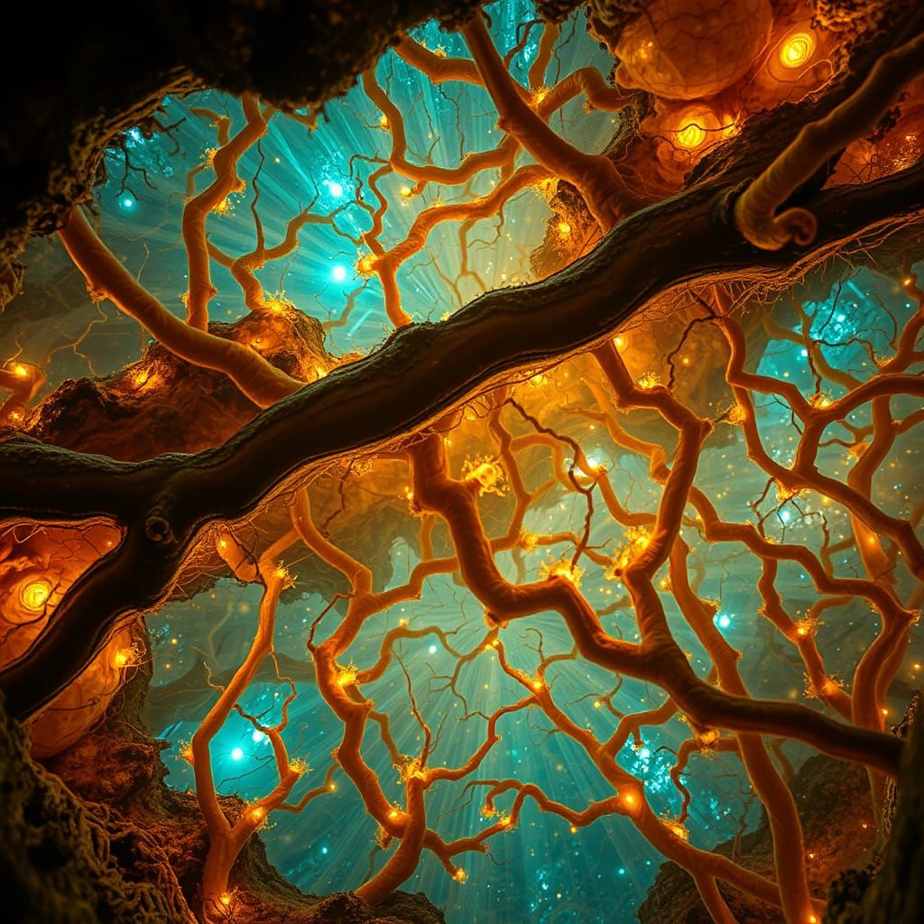 Mycelium Networks  by @LordSamourai