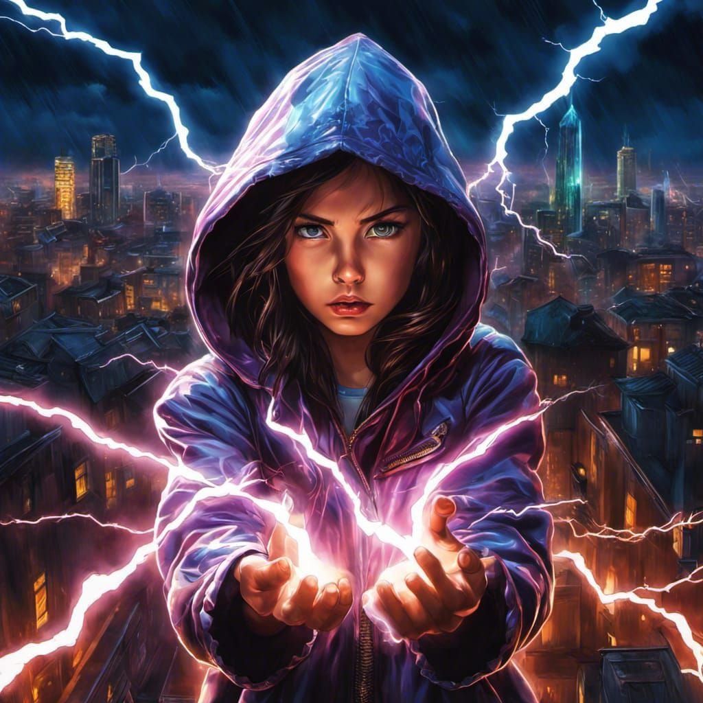 Lightning Girl  by @mike 