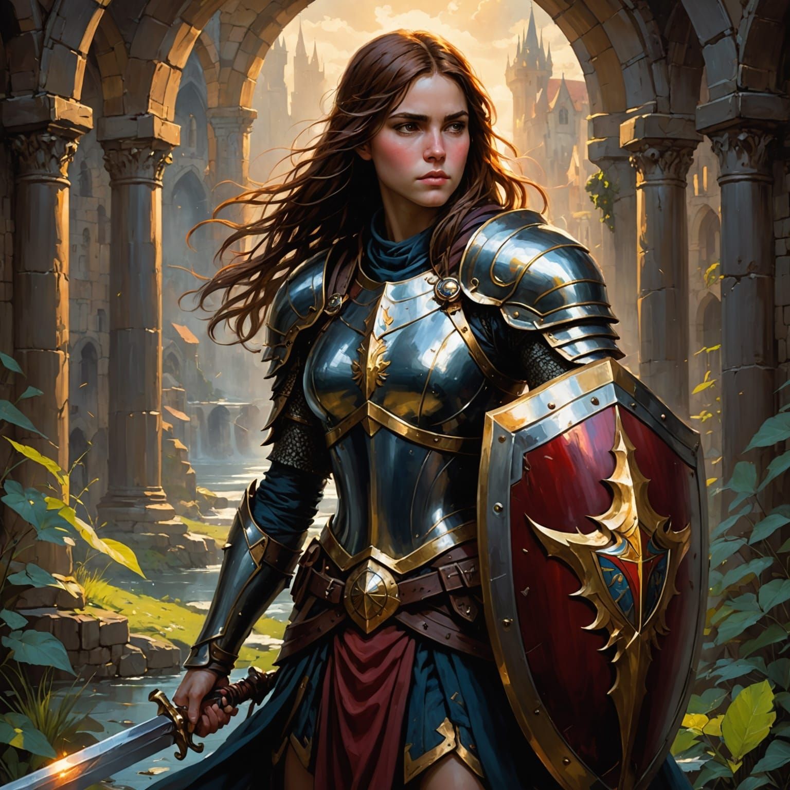 With Shield And Sword  by @Hesione