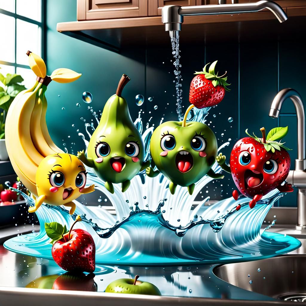 Getting ready for the fruit salad.