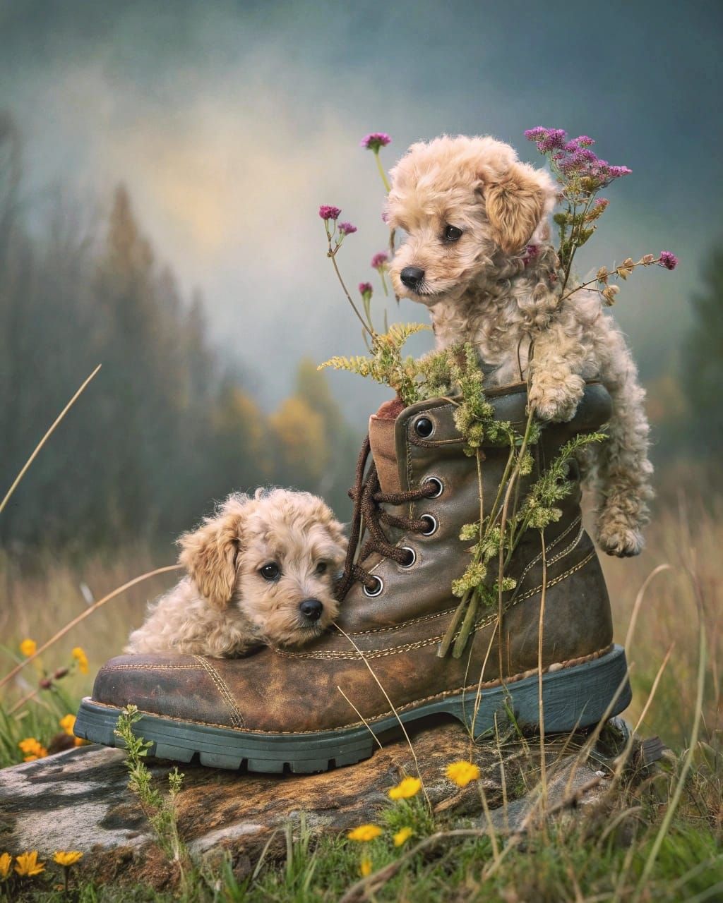 Playing on a Boot 🐶🐶