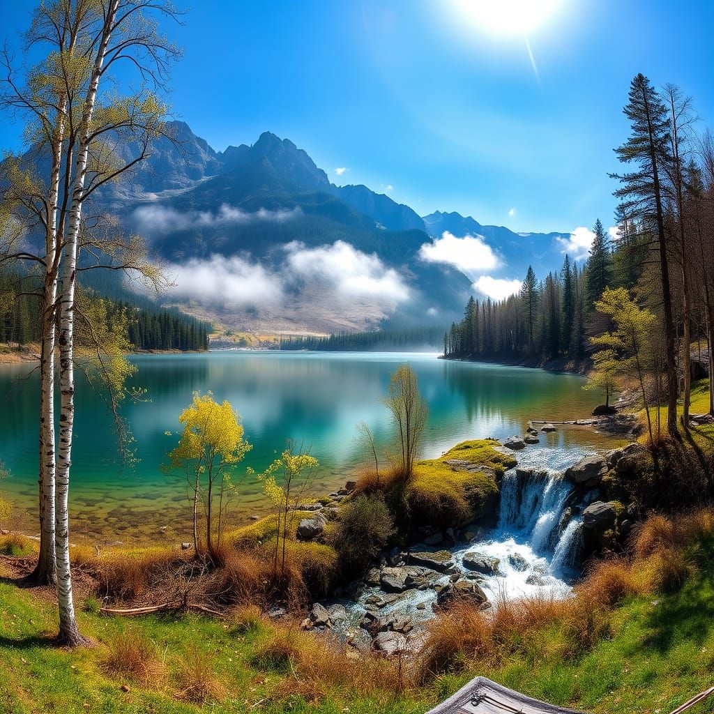 Mountain Lake  by @sasha