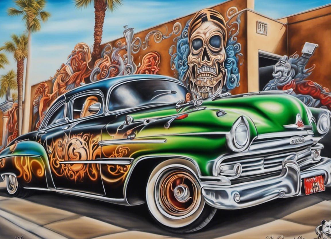 Gangsta Art, Chicano Style, Airbrush Style, Low Rider Art, Mexicali ...