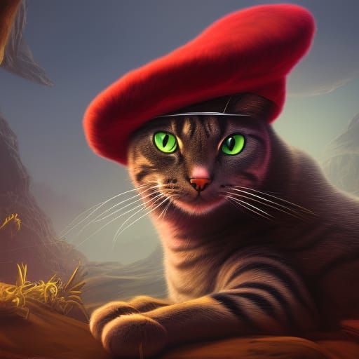 Cat in hat