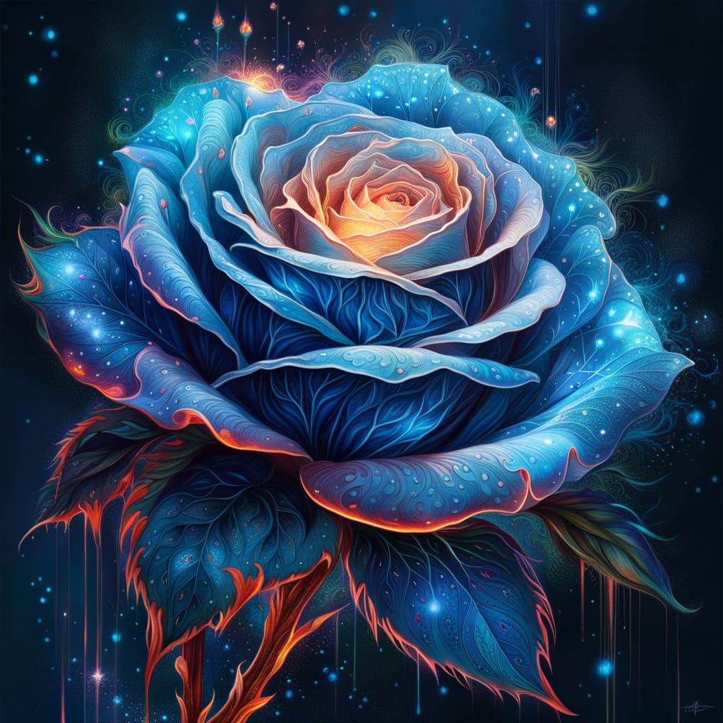  Blue Moon Rose  by @Karen Ridley