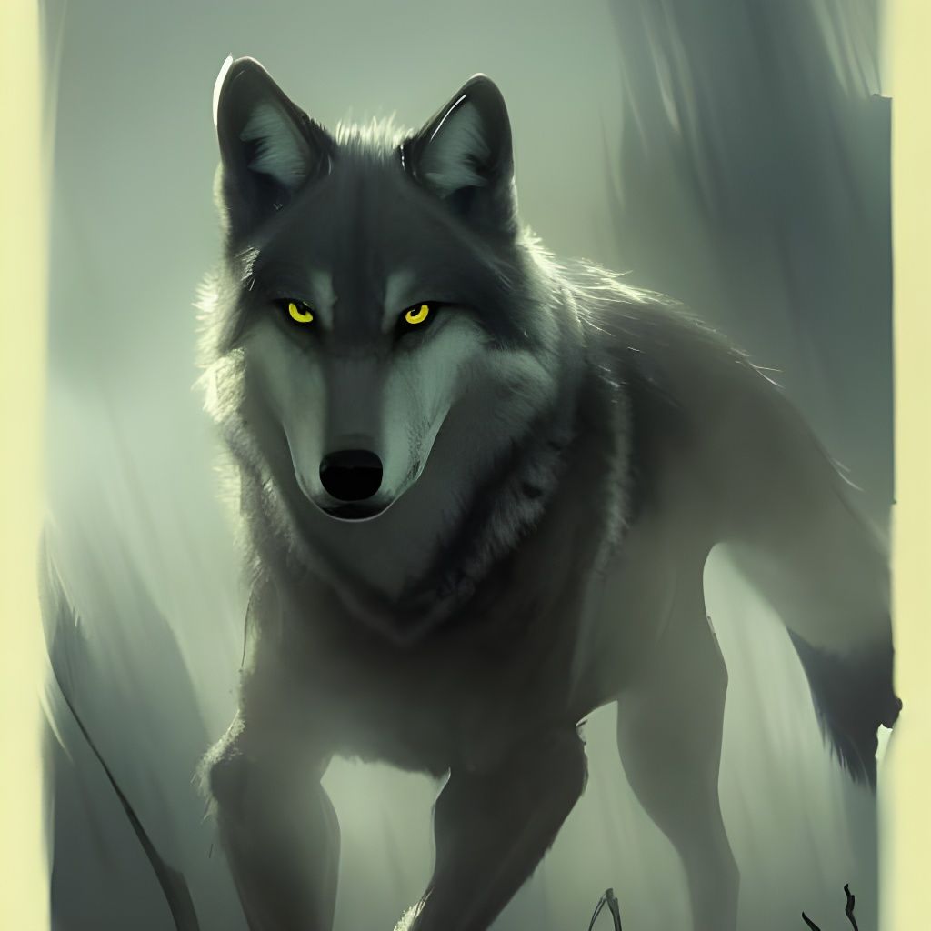 Sinister Wolf - AI Generated Artwork - NightCafe Creator