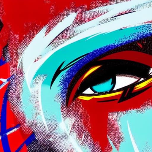 Anime Warrior Punch with Glowing Aura in 8K