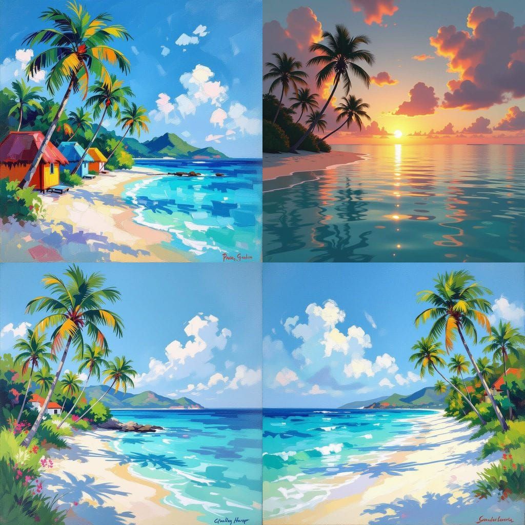 Idyllic Tropical Island Paradise Escape