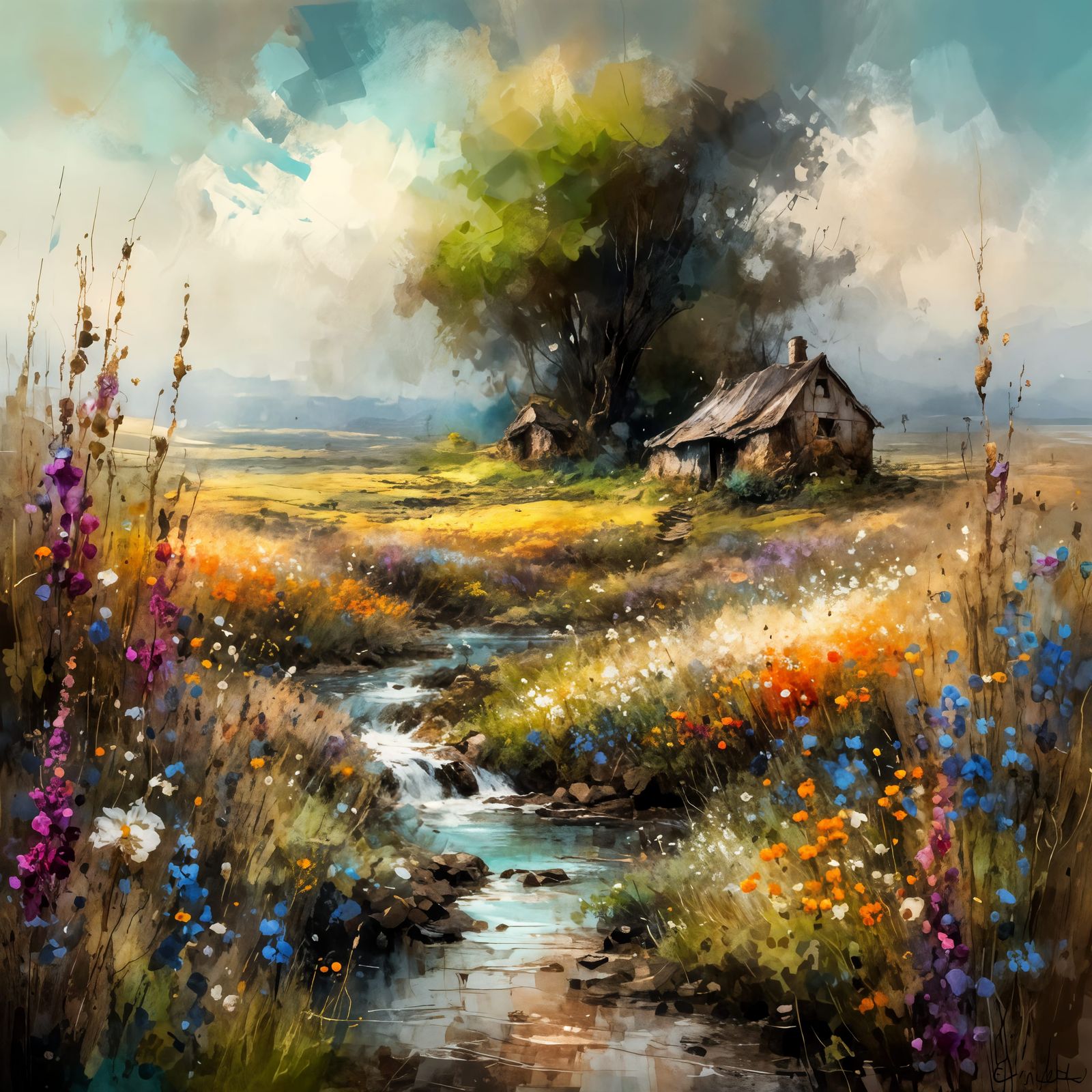 Paysage de campagne.  by @Monette77