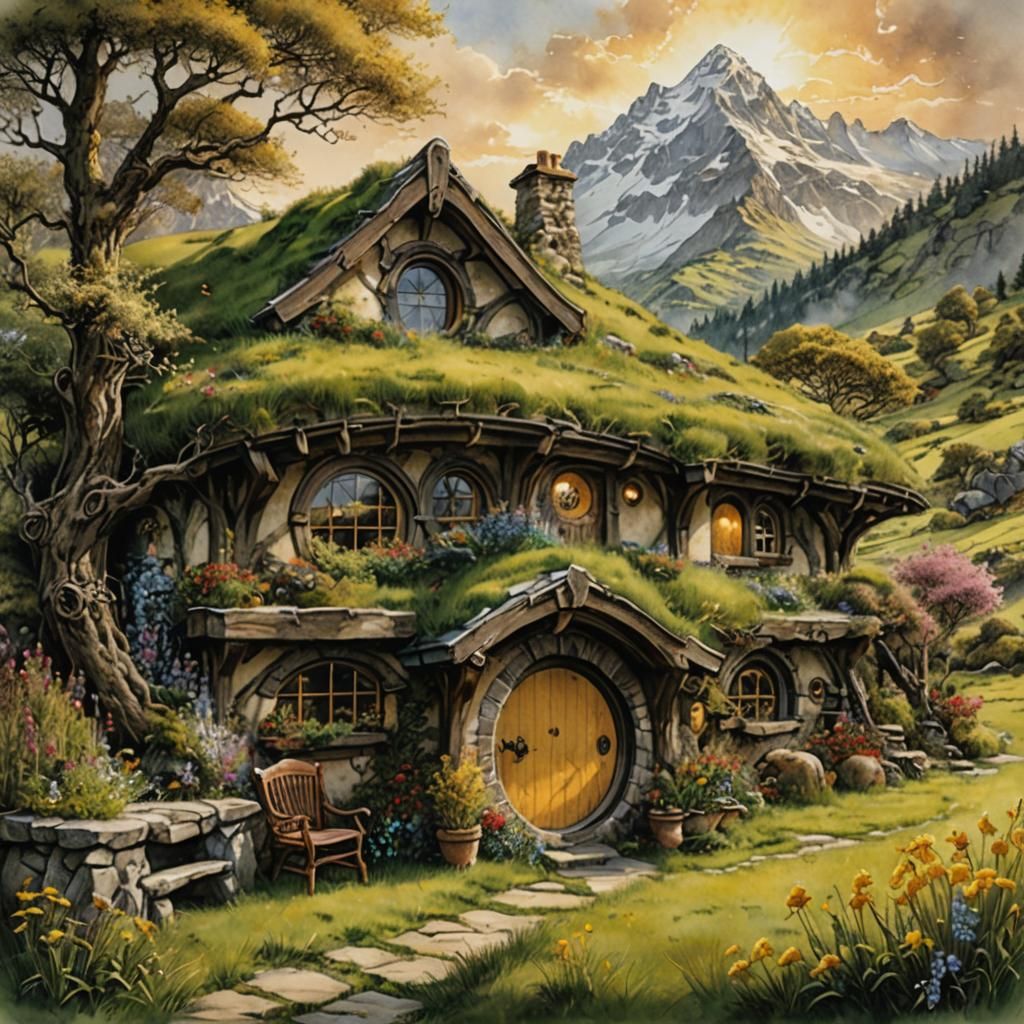 Alpine Hobbit Home  by @atpollard