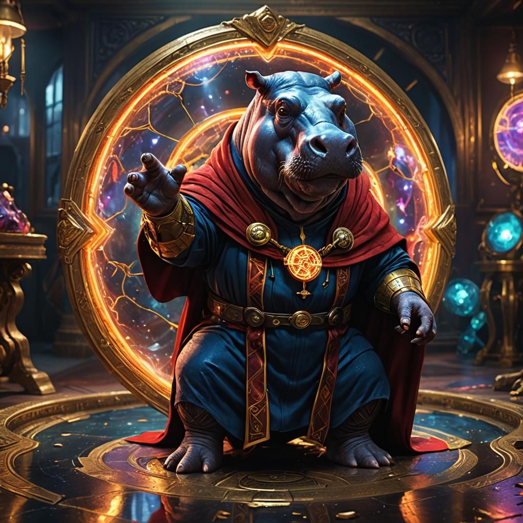 Master Of The Mystic Hippo Arts  by @Doctor Mortose