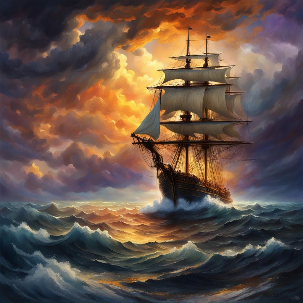 maritime report: squally, sea rough  by @Isadora