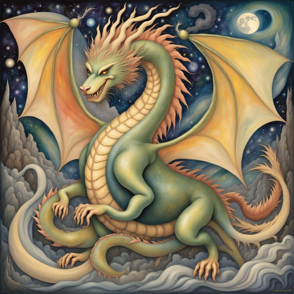 <lora:Misty Mystic:1.0> dragon