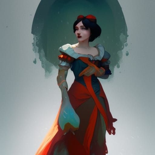 snow white is still haunted - AI Generated Artwork - NightCafe Creator