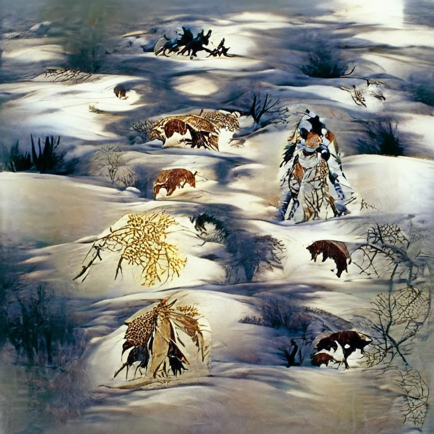 The camouflage art of Bev Doolittle, sacred ground, white bi...
