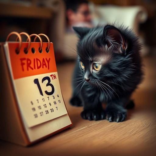 Black cat on Friday the 13th  by @Daleone