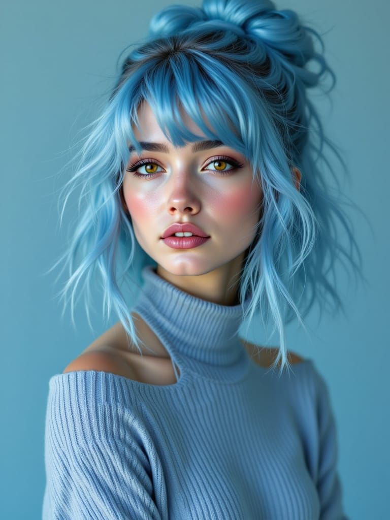 Blue <lora:Cleos Chaos Women:1.0>