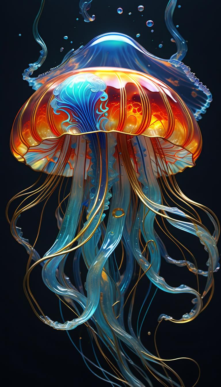 kintsugi beta fish with a long fancy tail