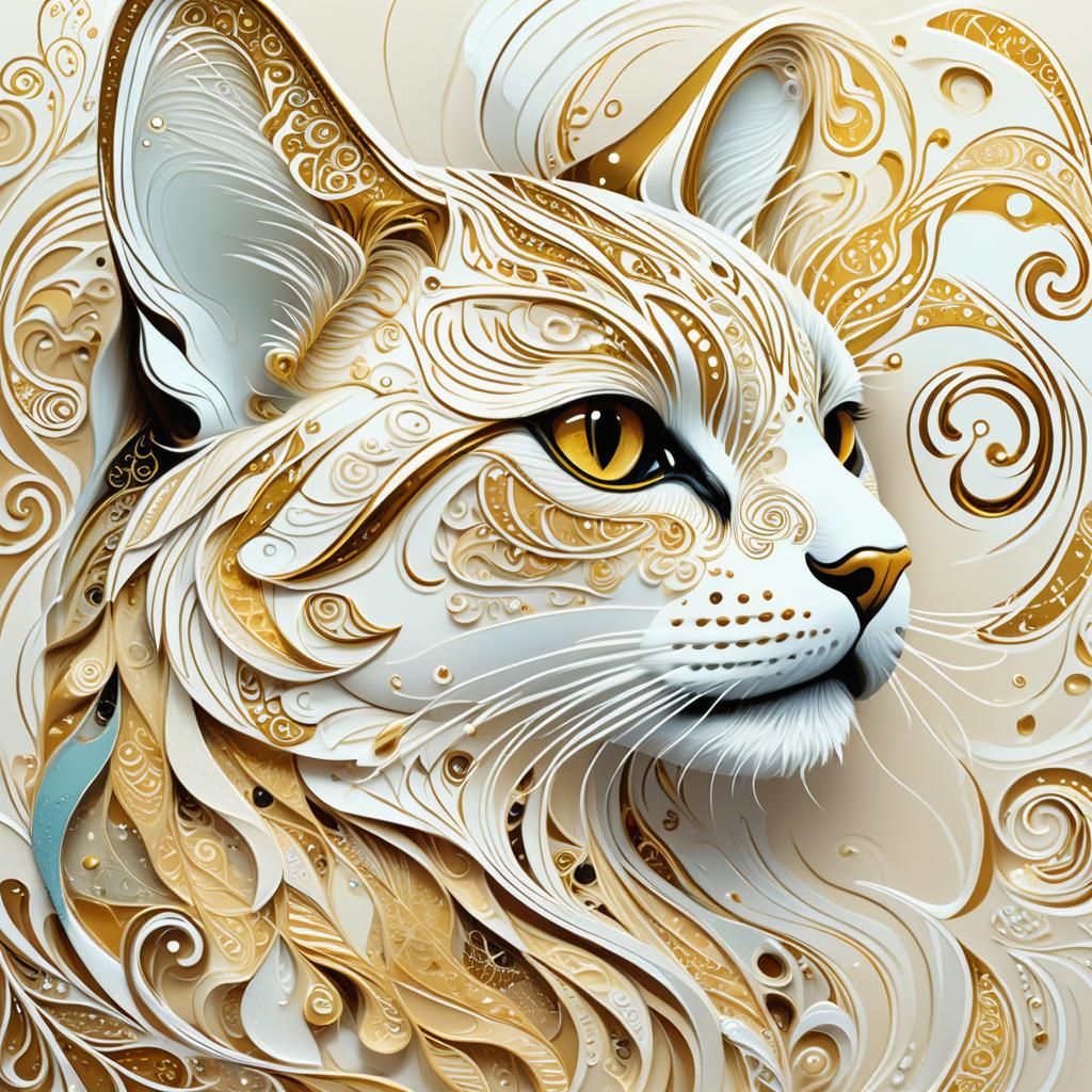 Cat portrait  by @Fearn