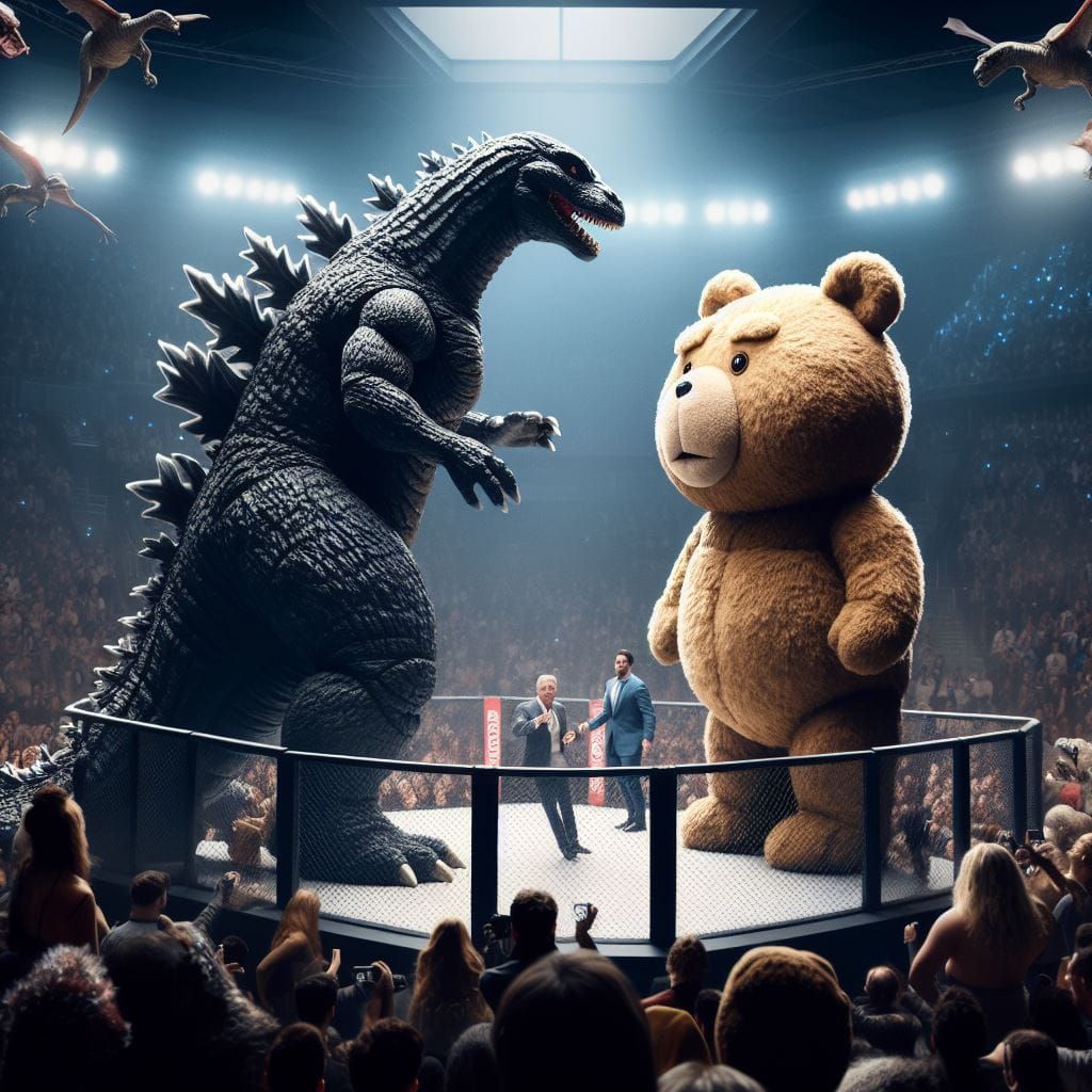 Godzilla vs Ted