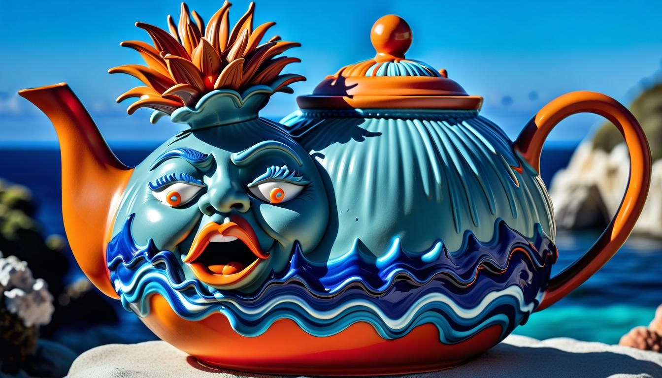 Eccentric Teapot on vacation in Miami 😎