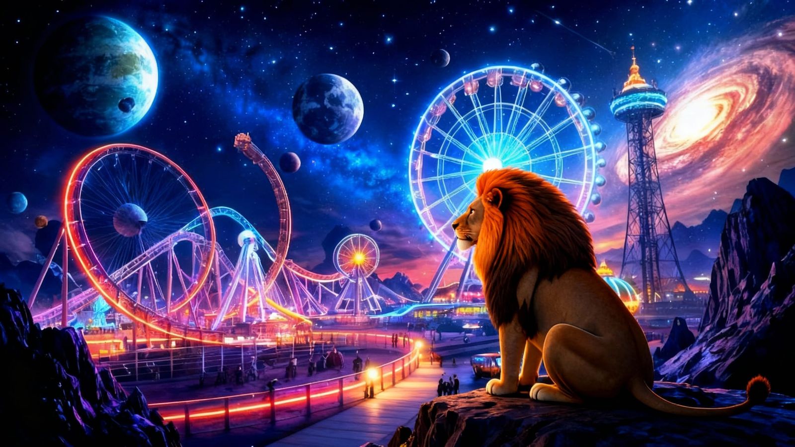 Overlooking the cosmic amusement park