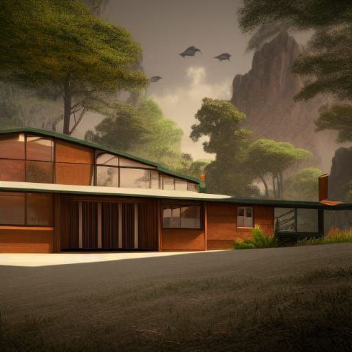 midcentury modern home