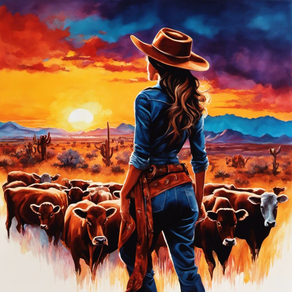 Ever Watchful Cowgirl   by @Chelle