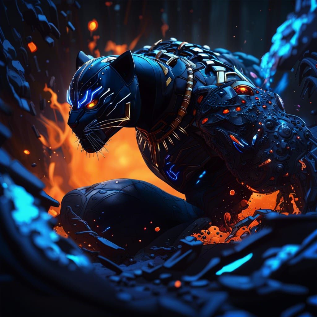 Black panther  by @MATTEO TERSIGNI