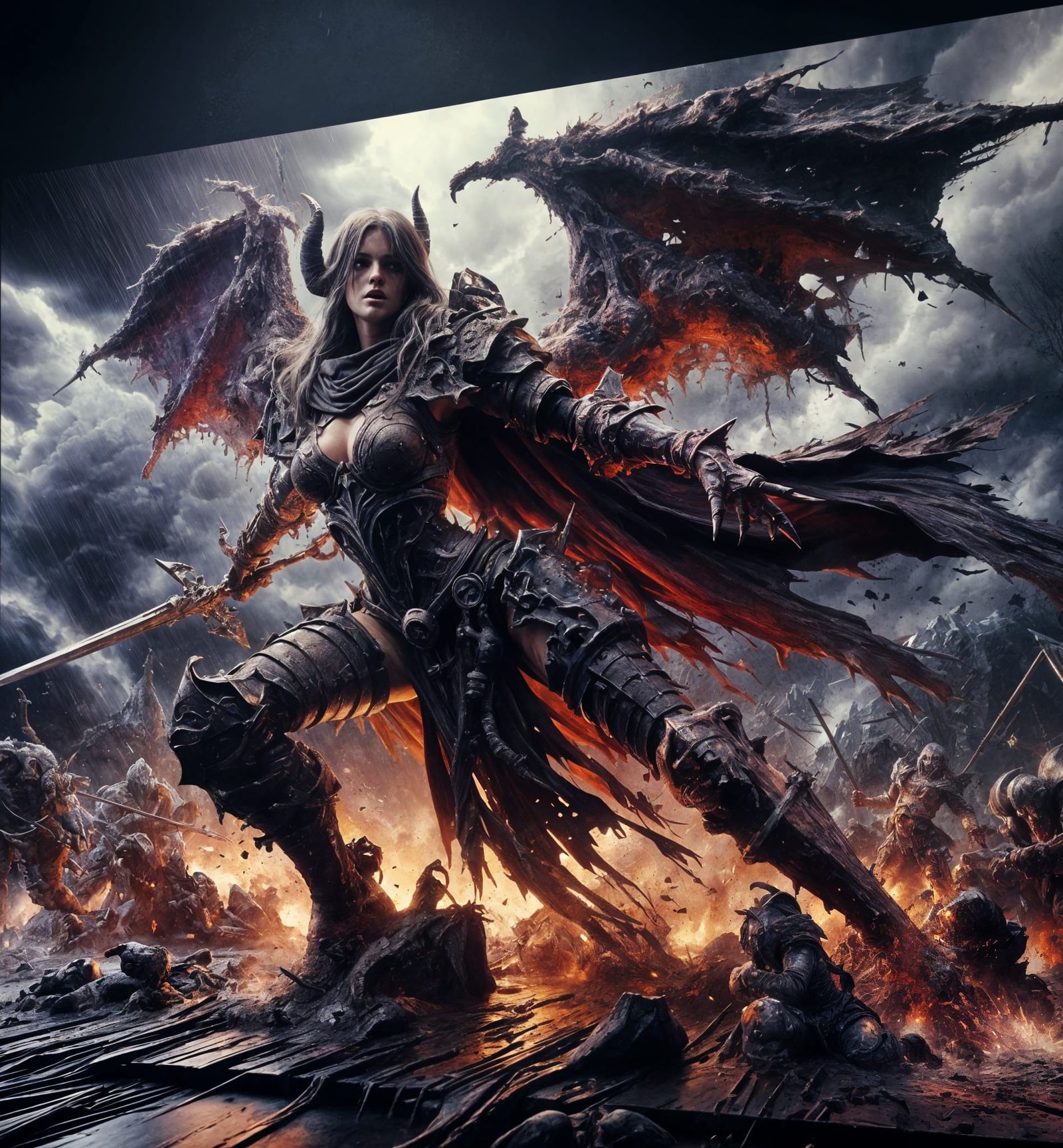 demon warrior 2  by @thane of fyfe