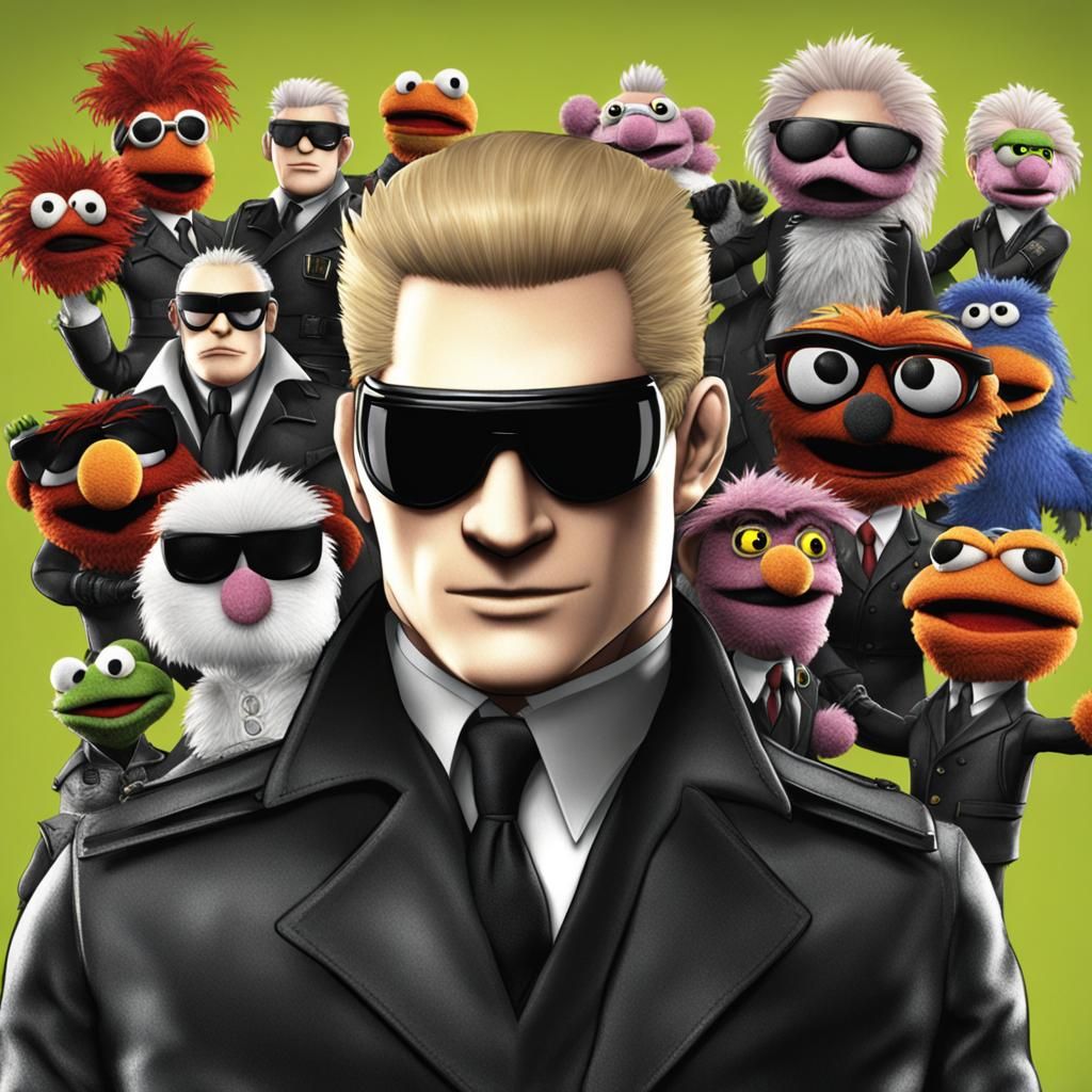 Albert Wesker as a Muppet