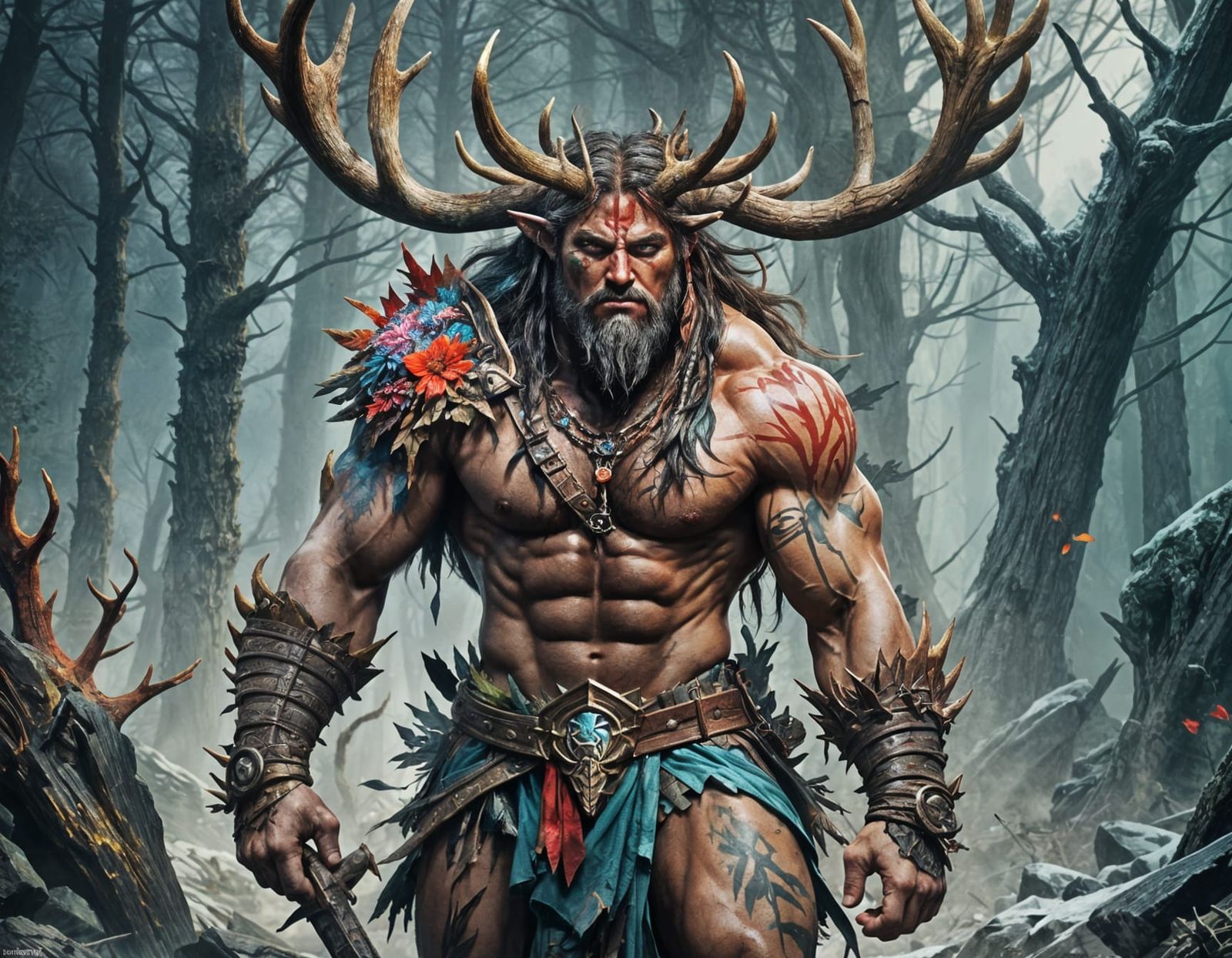 Barbarian Antlers  by @MordecAI