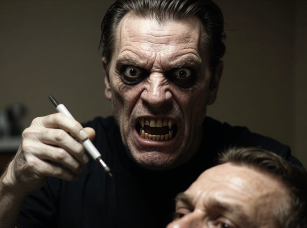 Creepy demented dentist horror creation I just made