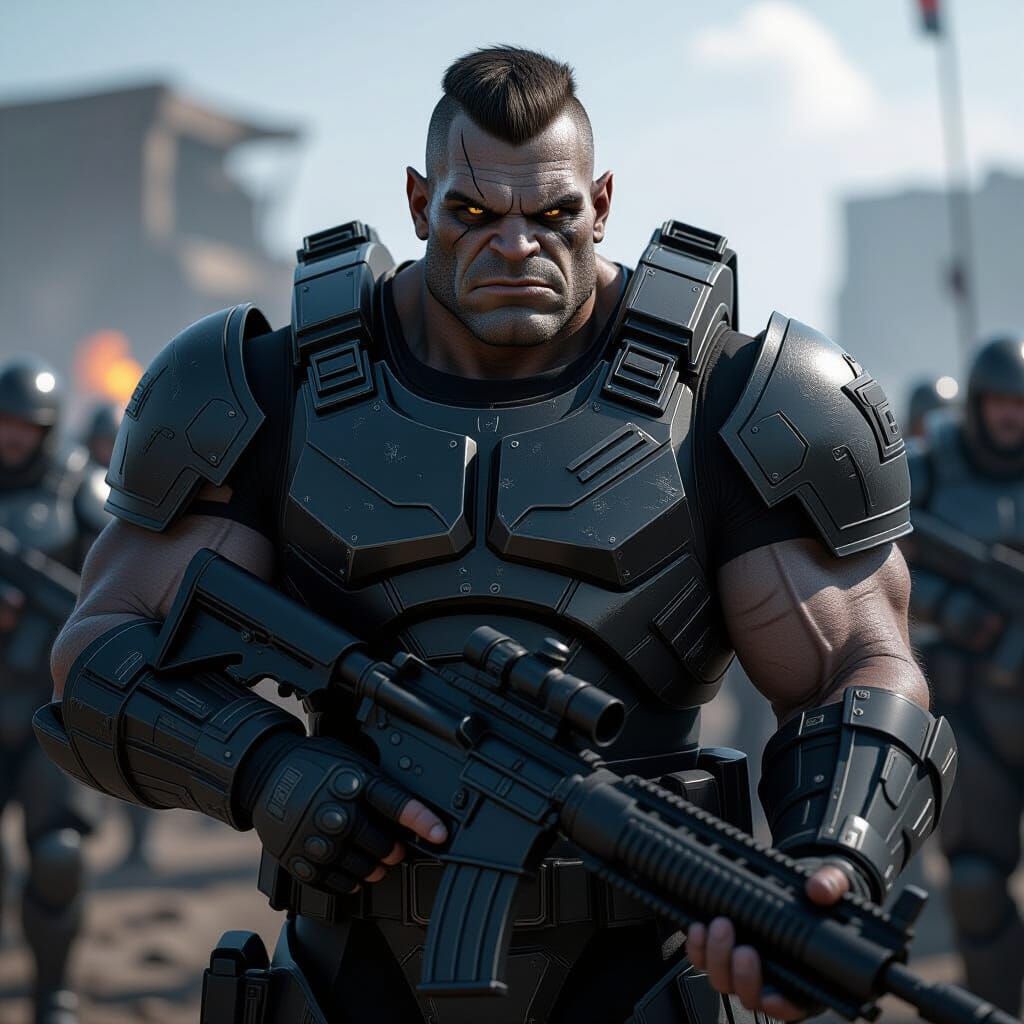 Male Ogre. Grog the Unstoppable. Team Timber Wolf.