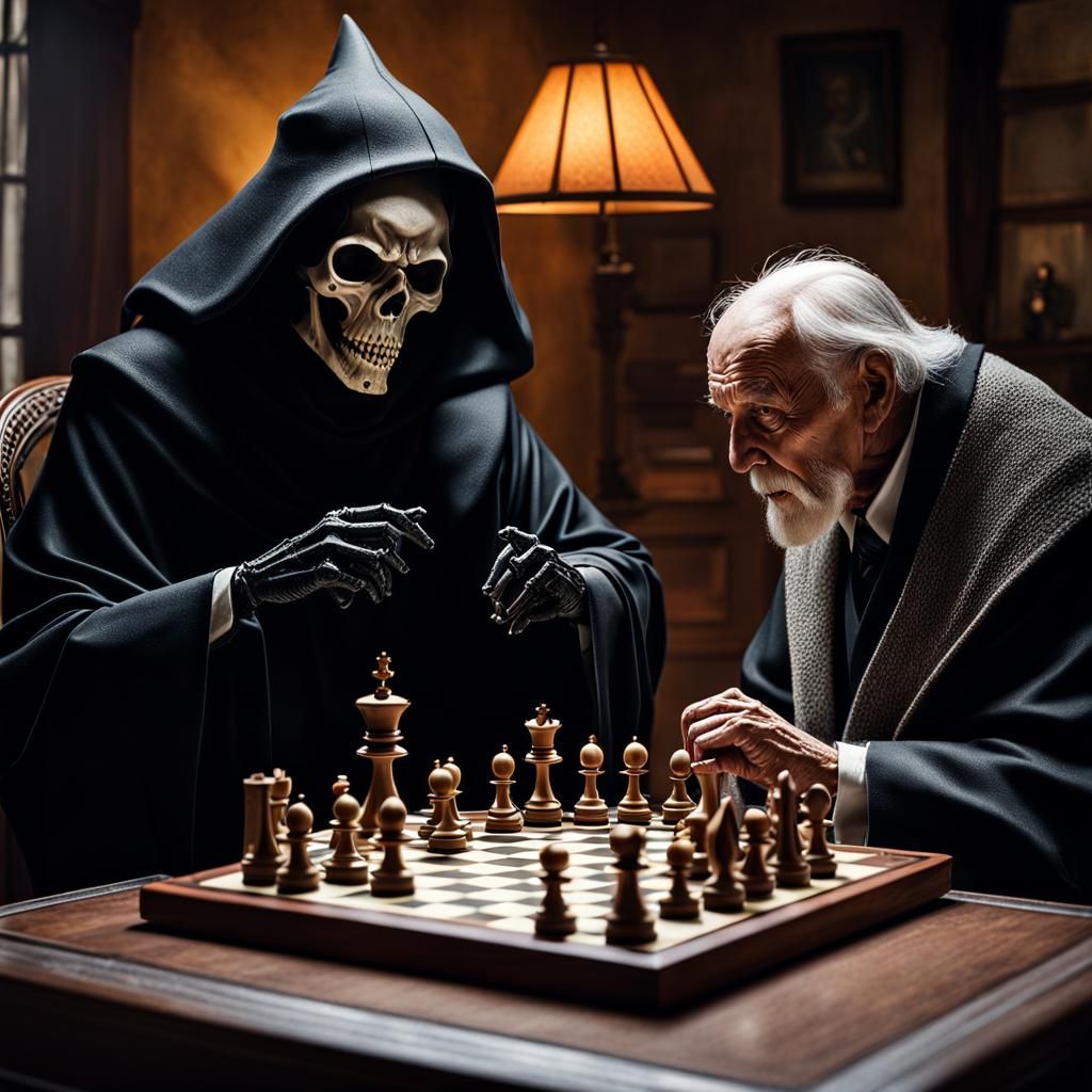 The Last chess game...?  by @Mr Doodle