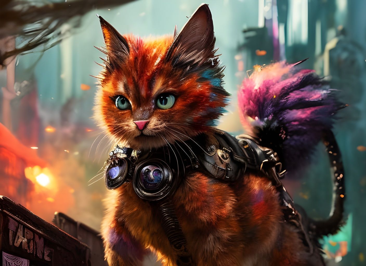 Special Agent Tiddles, He's got a Real Bad Cattitude  by @Eclectic