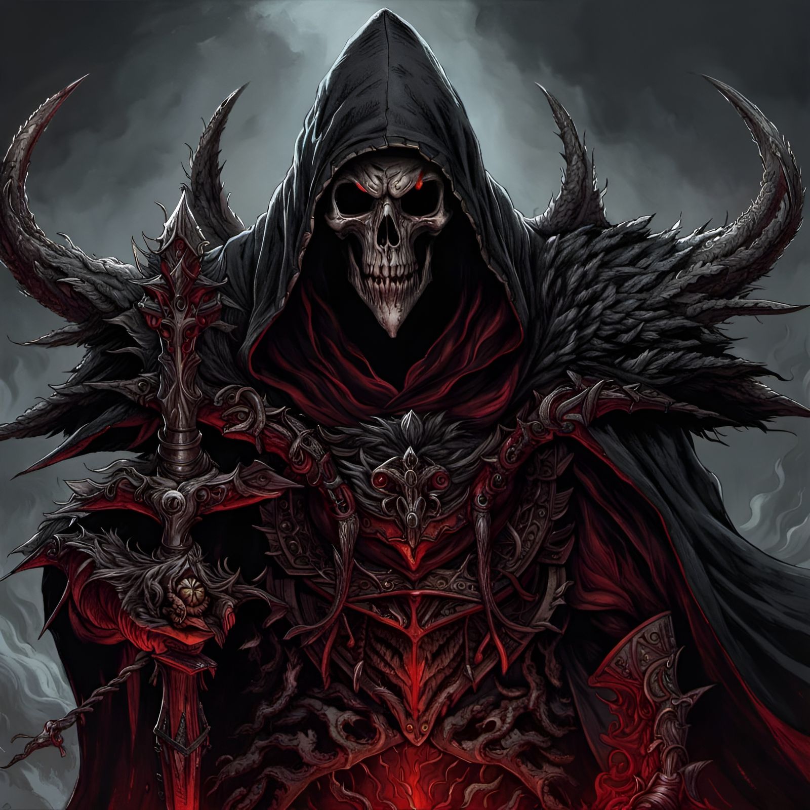 The skeletal hooded undead - AI Generated Artwork - NightCafe Creator