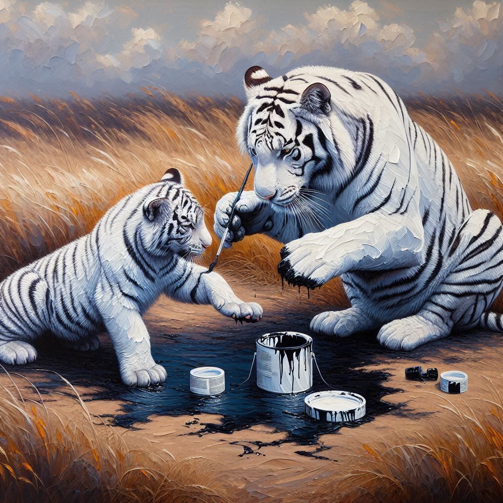 Hold still if you want to be a tiger