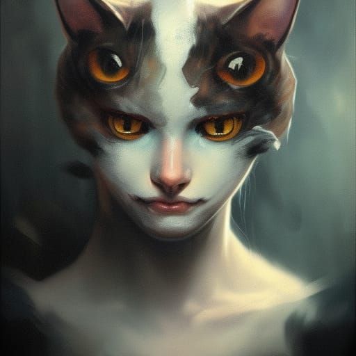 Humanoid Cat - Ai Generated Artwork - Nightcafe Creator