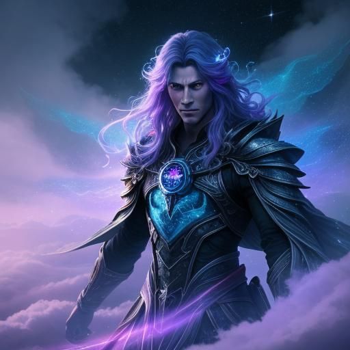 Mystical Being in Stardust: Digital Art