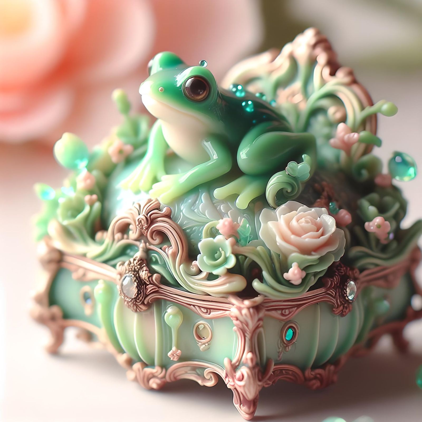 Rococo style jewelry box