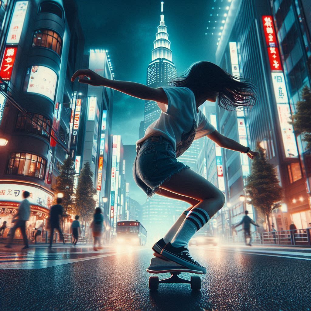 Shredding Downtown Tokyo