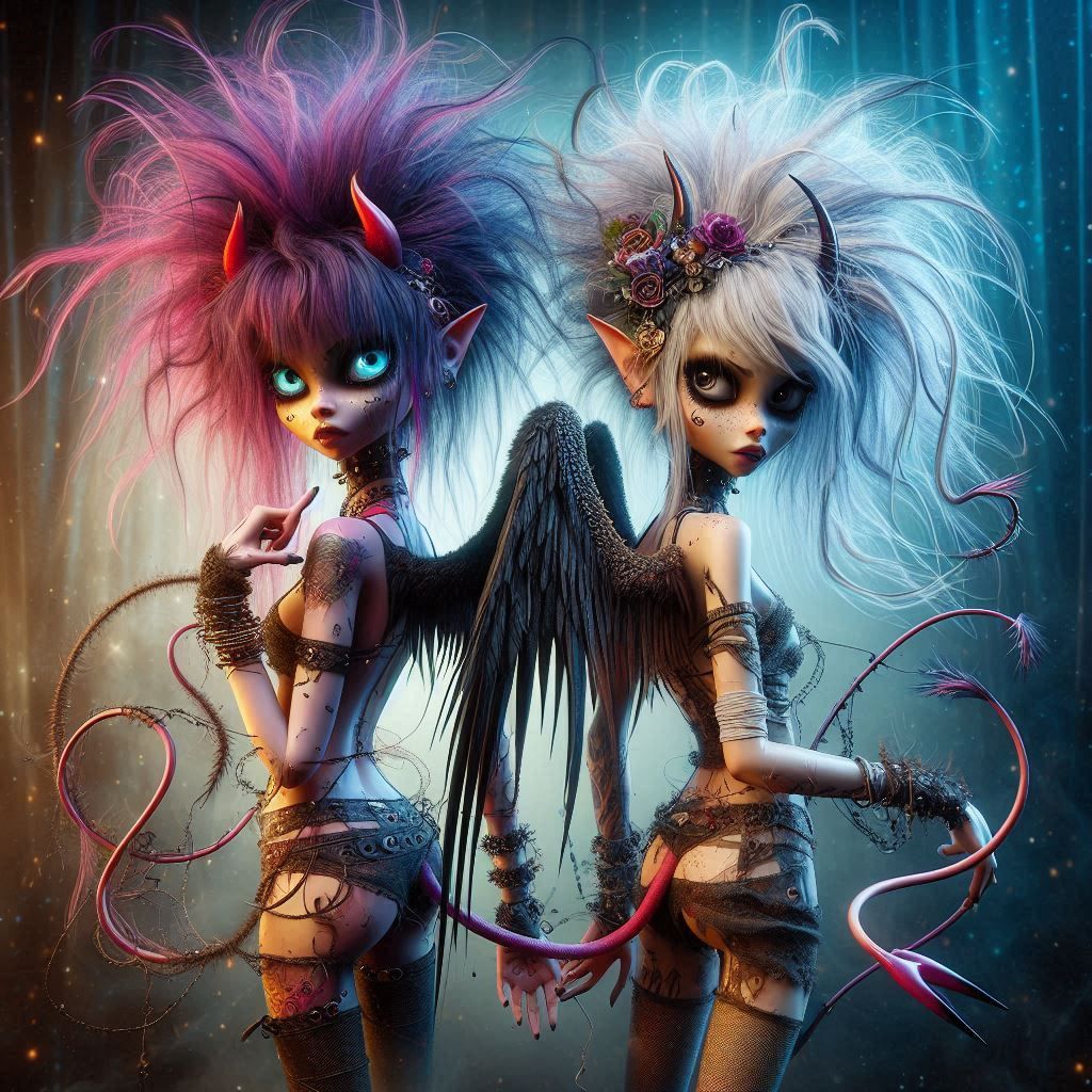Growing up as punky demon girls 1&2