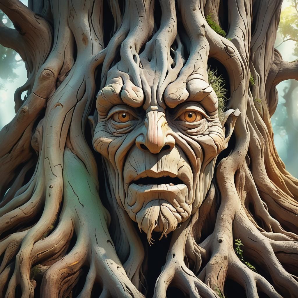 walking living face tree Trent