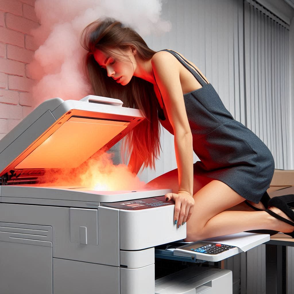 Overheated printer