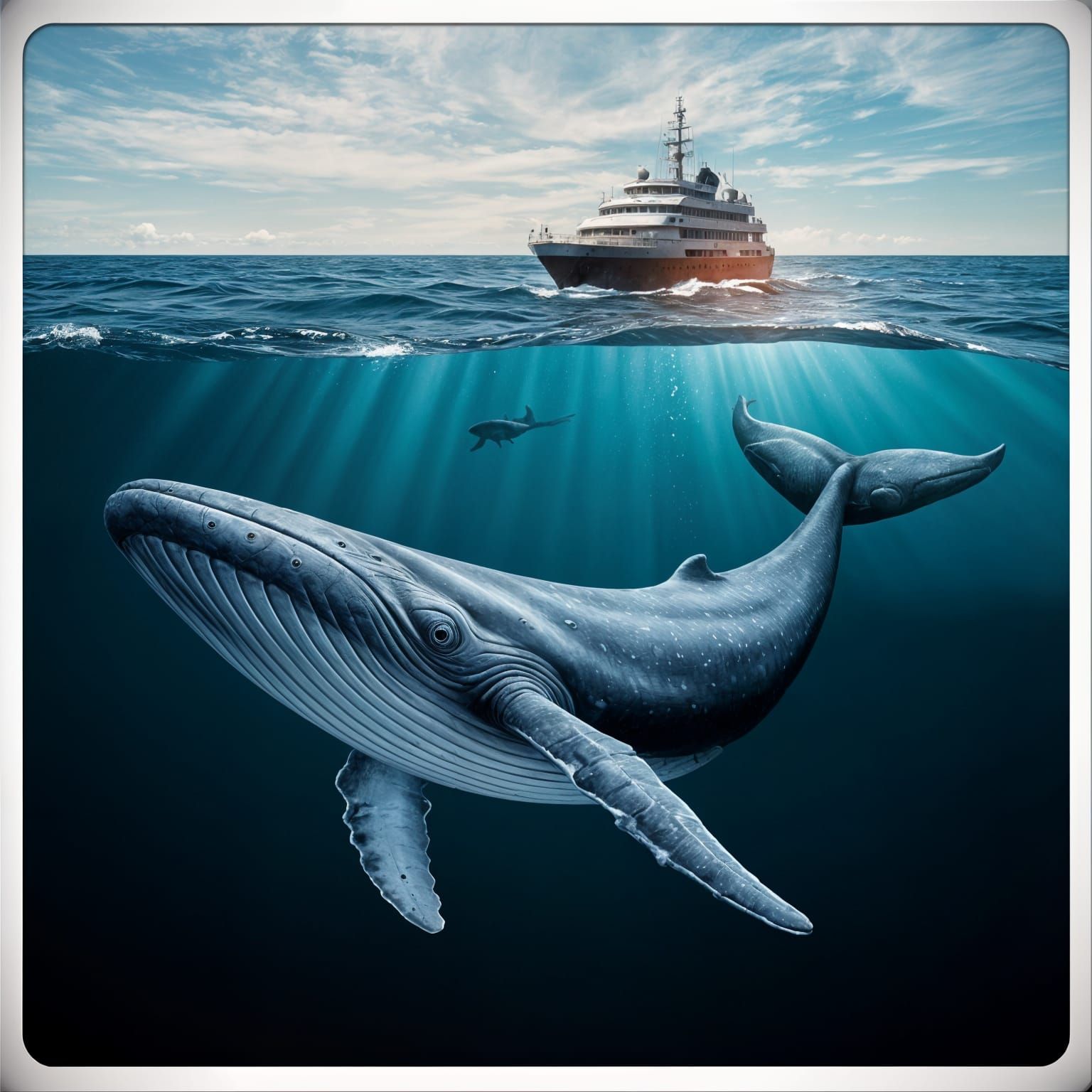 Blue Whale  by @PWC Digital Art