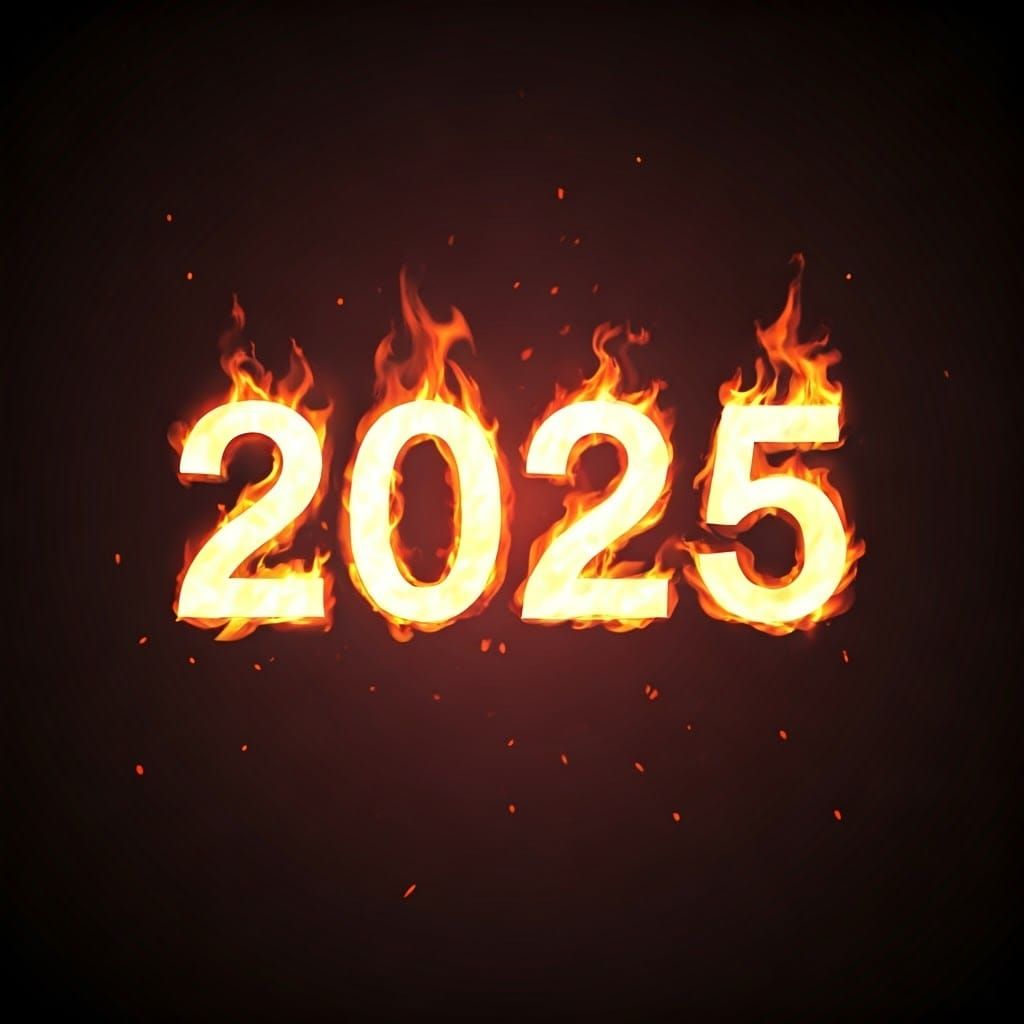 Fiery Numerals Dancing in Anime-Inspired Inferno