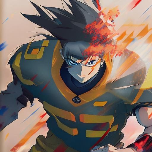 anime characters playing american football